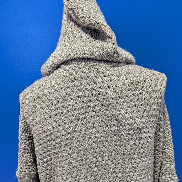 Eclectic Grandpa Oversized Type front open Sweater w/ hood/pockets-Razzle Dazzle - Picture 3 of 4